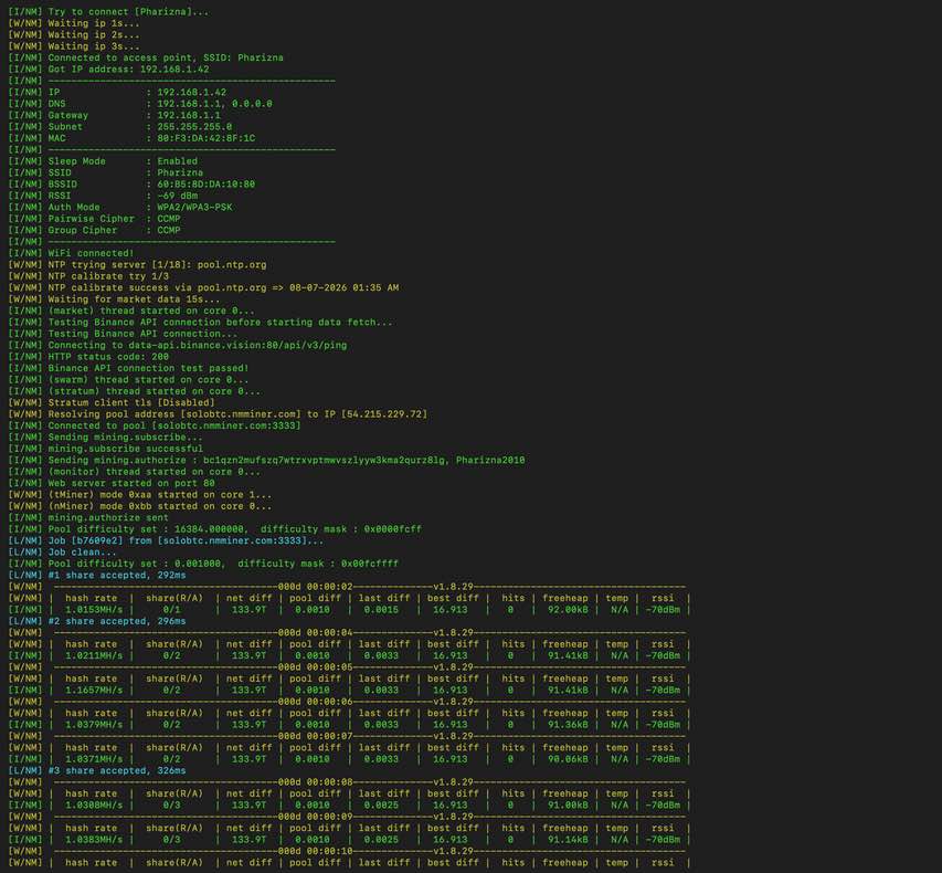 Acceso a mi pool publico en NMminer