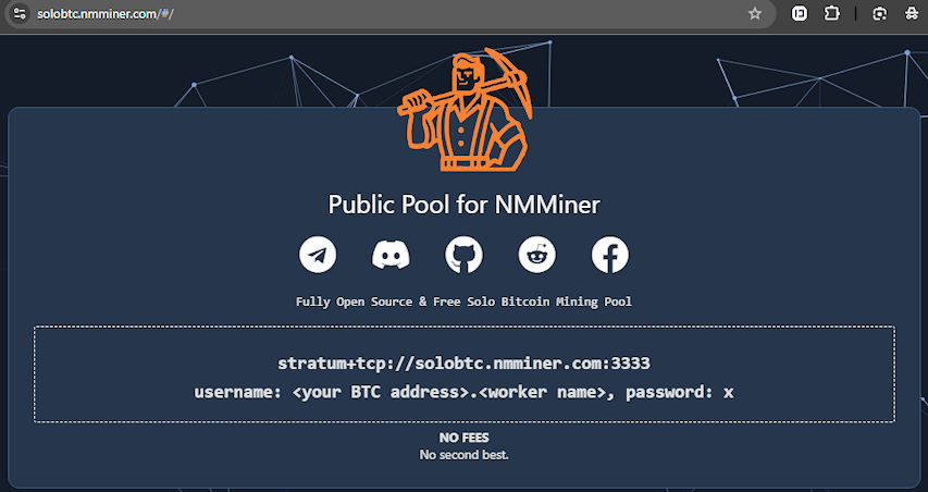 Acceso al pool publico de NMminer