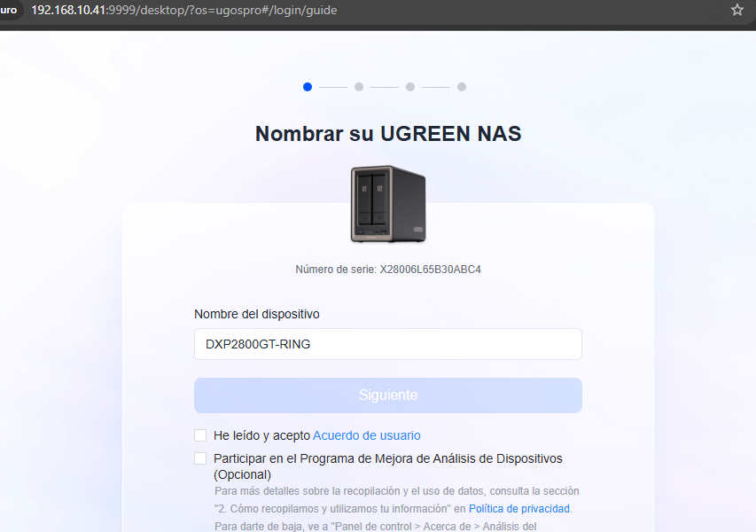 Ugreen: dxp2800GT Instalación
