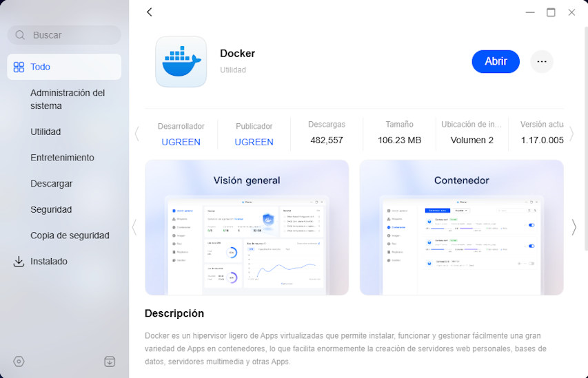 Ugreen: dxp2800GT Docker